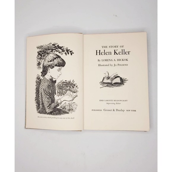Vintage‎ Helen Keller By Lorena A. Hickok, 1958, Hardcover Book - Picture 4 of 8